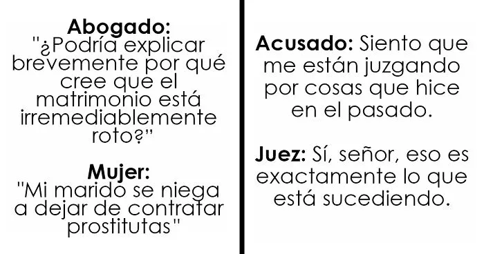 20 Conversaciones muy divertidas escuchadas en los juzgados