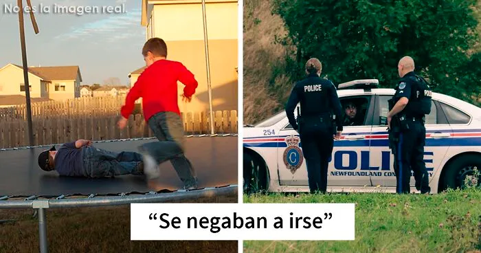 Esta mujer arrogante no entiende el concepto de propiedad privada y llama a la policía cuando su vecina no deja que sus hijos jueguen en su patio