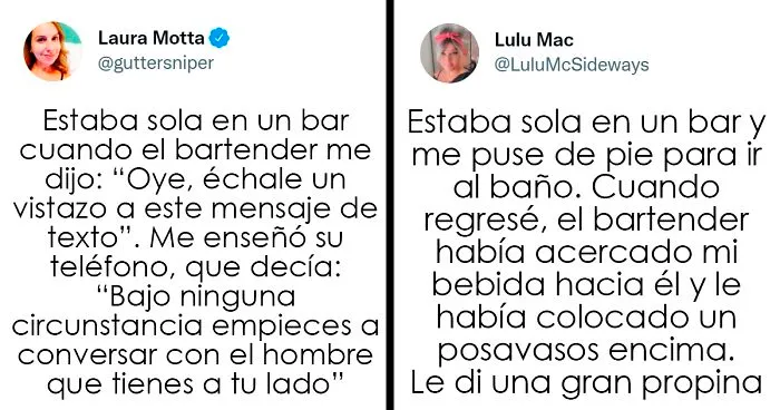 “Hombres, HAGAN ESTO”: Este camarero alertó a una mujer sobre un hombre sospechoso e inspiró a que otros compartieran historias similares
