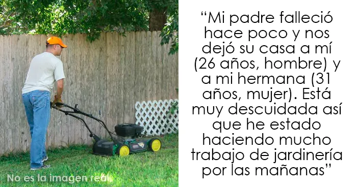 Este chico tiene que hacer poses sexys para que su vecina deje de grabarlo mientras está en su jardín