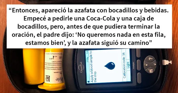 “No me importa, toma un vuelo privado”: Un pasajero le dijo a esta persona diabética que no comiera ya que su hijo tenía síndrome de Prader-Willi, pero el pasajero interpelado se negó por completo
