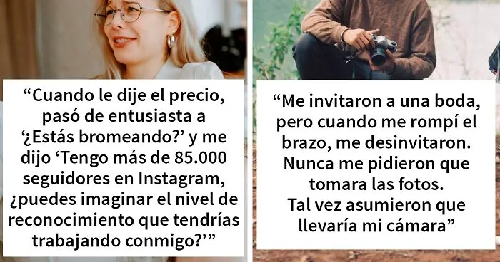 16 Fotógrafos que se negaron a tomar parte de las sesiones de fotos más estúpidas que querían algunos influencers