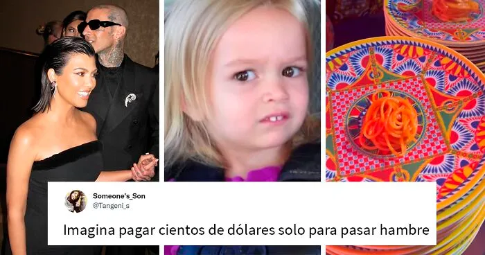 Los internautas debaten sobre las diminutas porciones de comida en la boda Kardashian-Barker después del video viral de Kylie Jenner