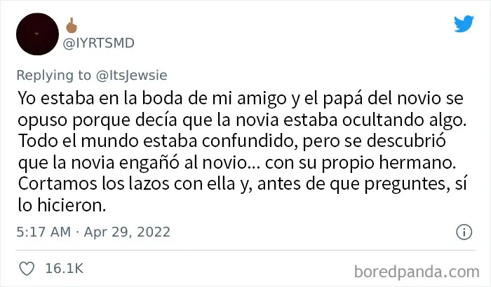 20 Personas que presenciaron objeciones en una boda cuentan lo que pasó
