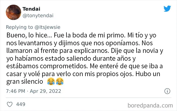 20 Personas que presenciaron objeciones en una boda cuentan lo que pasó
