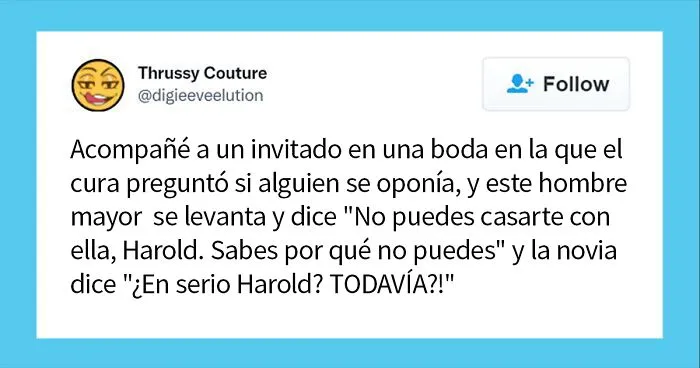 20 Personas que presenciaron objeciones en una boda cuentan lo que pasó