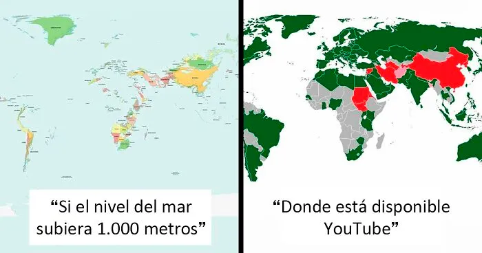 20 Mapas interesantes e informativos que podrían cambiar tu forma de ver el mundo para siempre