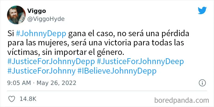 20 Tuits del público respondiendo a los testimonios finales del caso de Johnny Depp y Amber Heard