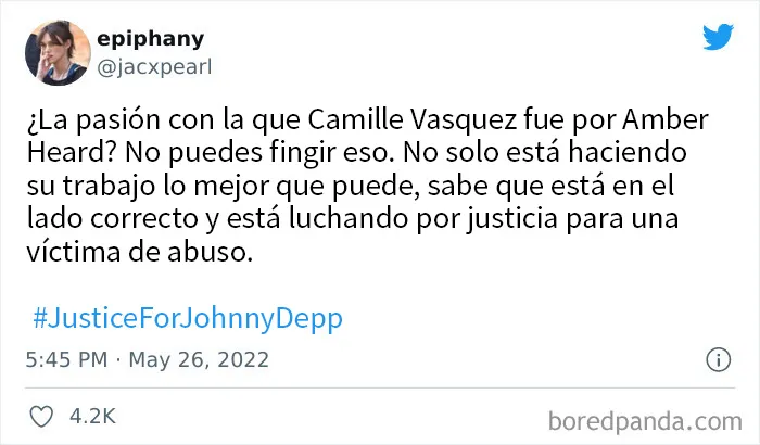 20 Tuits del público respondiendo a los testimonios finales del caso de Johnny Depp y Amber Heard