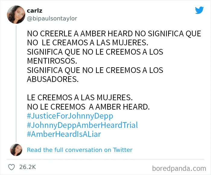 20 Tuits del público respondiendo a los testimonios finales del caso de Johnny Depp y Amber Heard