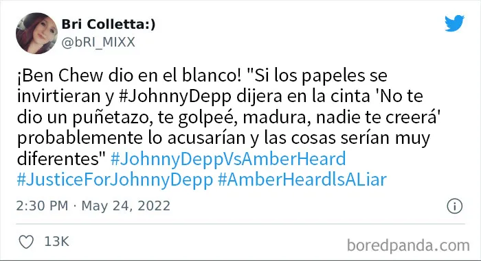 20 Tuits del público respondiendo a los testimonios finales del caso de Johnny Depp y Amber Heard