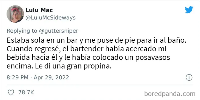 “Hombres, HAGAN ESTO”: Este camarero alertó a una mujer sobre un hombre sospechoso e inspiró a que otros compartieran historias similares