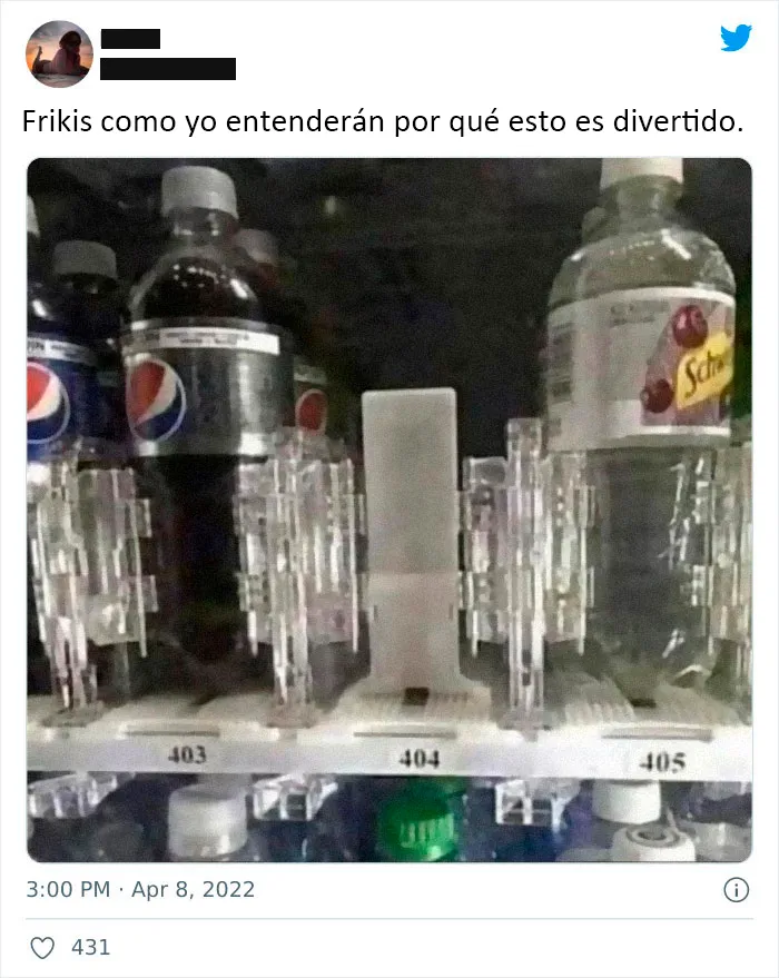 Sólo las frikis como ella saben lo que es un mensaje de error 404