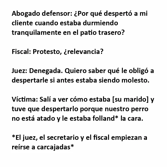 20 Conversaciones muy divertidas escuchadas en los juzgados