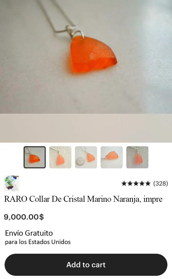 Sé que el vidrio marino naranja es un hallazgo raro pero...