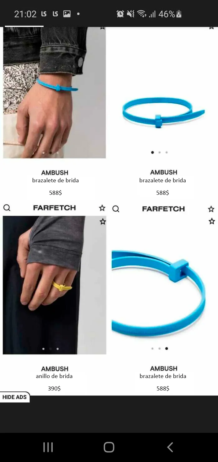 ¿Sólo 588$ por una brida de color? Menuda ganga