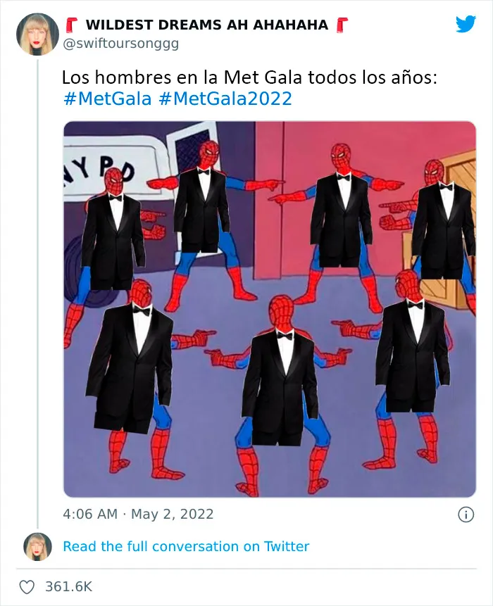 20 Divertidas reacciones a la Gala Met 2022 compartidas en Twitter