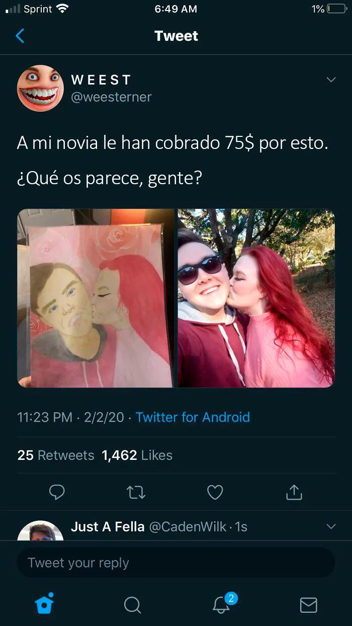 La novia fue estafada