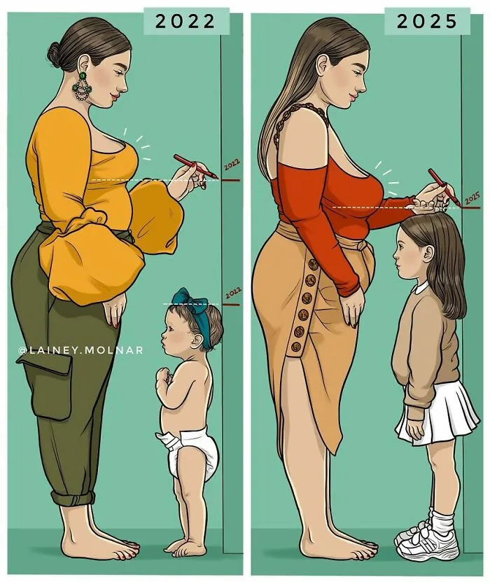 10 Nuevos cómics que ilustran la presión a la que se enfrenta la artista y otras mujeres por parte de la sociedad