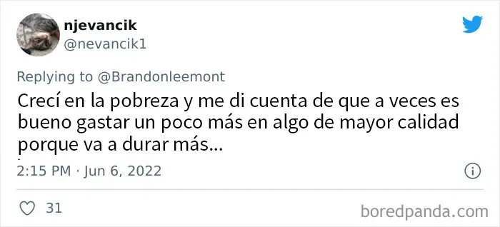 20 Personas que se criaron en la pobreza explican las cosas que los niños ricos nunca entenderían