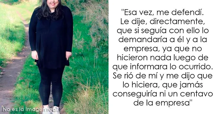 "Mi jefe me dijo que lo demandara, así que eso hice": Esta empleada de talla grande se rió la última tras demandar a su "terrible jefe"
