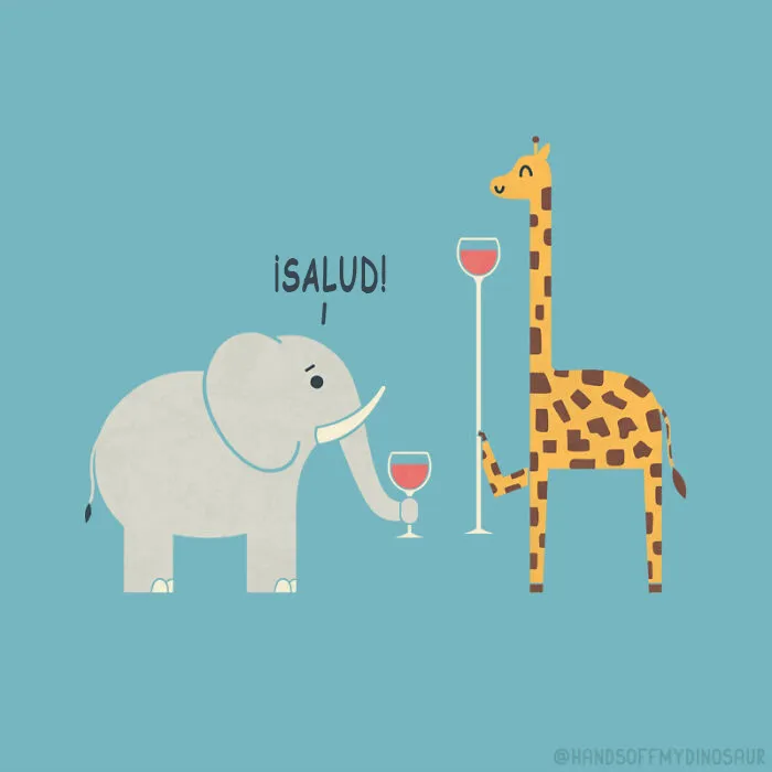Disfruto colocando a animales en situaciones divertidas o escenarios cotidianos con los que todos nos podemos identificar (20 ilustraciones)