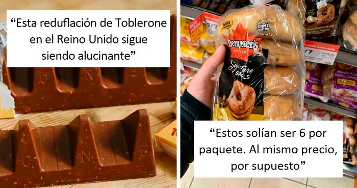 30 Personas afectadas por la "reduflación" compartiendo las pruebas en internet