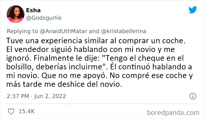 20 Mujeres cuentan cuando fueron ignoradas porque había un hombre cerca