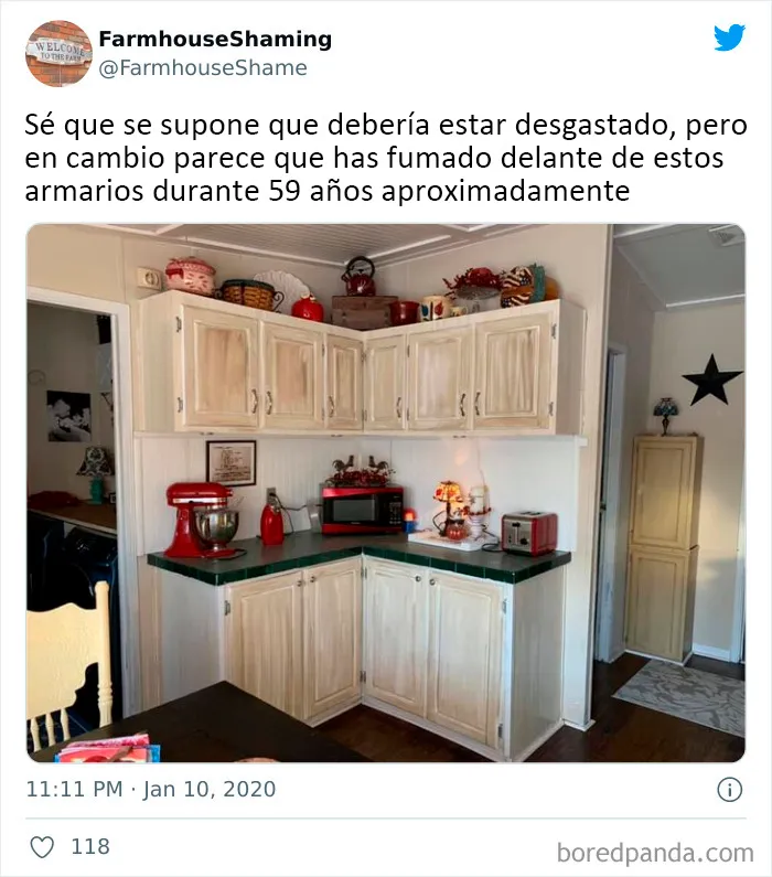 20 Divertidas fotos de esta cuenta de twitter burlándose de hogares que intentan aparentar ser elegantes casas de campo