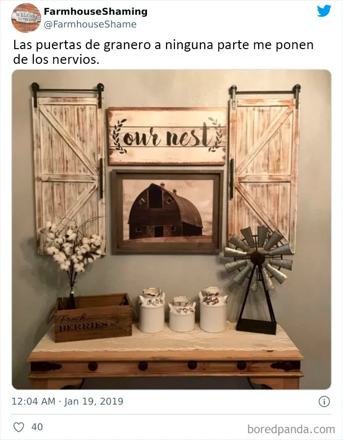 20 Divertidas fotos de esta cuenta de twitter burlándose de hogares que intentan aparentar ser elegantes casas de campo