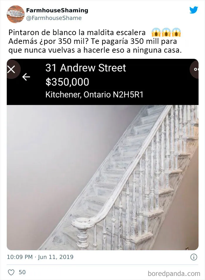 20 Divertidas fotos de esta cuenta de twitter burlándose de hogares que intentan aparentar ser elegantes casas de campo