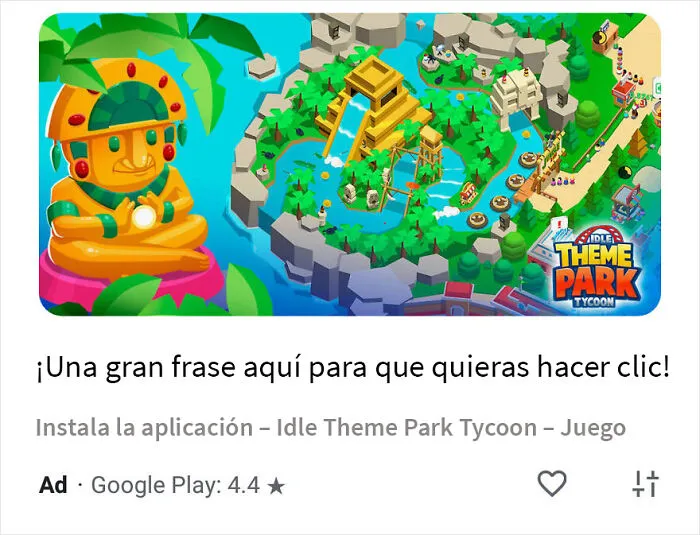 Ya escribí el título para el anuncio, jefe