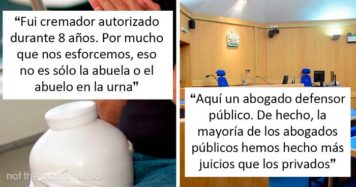 "¿Qué detalles de tu trabajo no suele conocer el público?": 20 personas responden