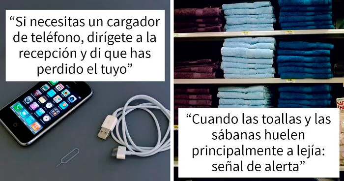 20 Empleados de hoteles muestran las señales de alerta que debemos tener en cuenta durante nuestra próxima estadía