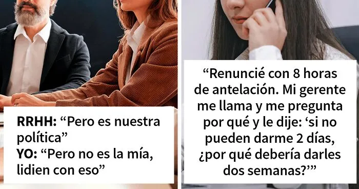 "¿Qué vas a hacer? ¿Despedirme?": 20 personas comparten sus historias de renuncia más absurdas