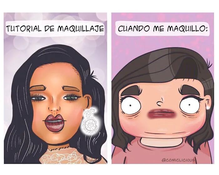 Esta artista muestra en 10 cómics cómo es su vida y sus dificultades diarias