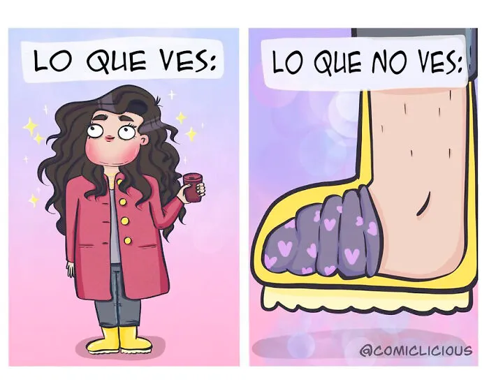 Esta artista muestra en 10 cómics cómo es su vida y sus dificultades diarias