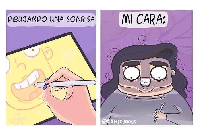 Esta artista muestra en 10 cómics cómo es su vida y sus dificultades diarias