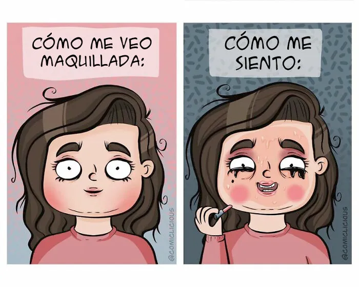 Esta artista muestra en 10 cómics cómo es su vida y sus dificultades diarias