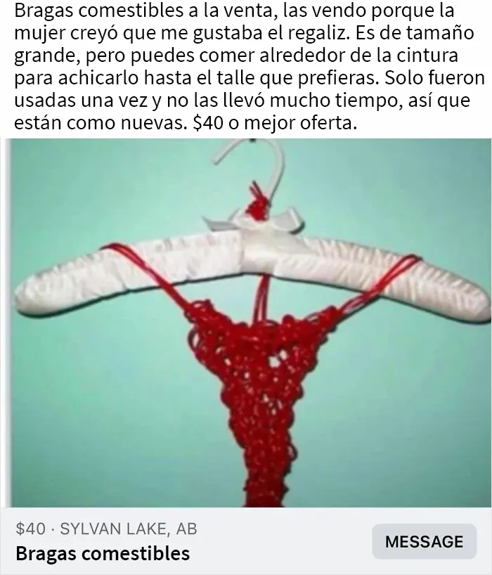 20 Cosas muy raras encontradas a la venta en el Marketplace de FB y compartidas en este grupo