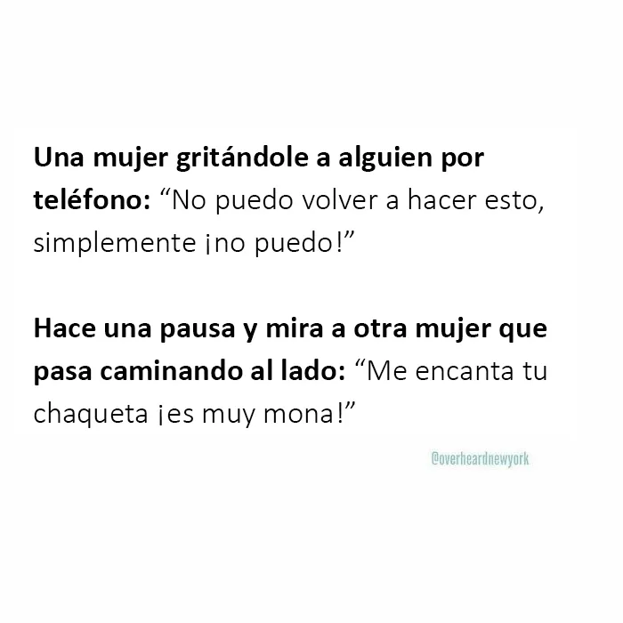 20 Divertidísimas conversaciones que la gente escuchó en Nueva York y decidió que eran demasiado buenas para no compartirlas (nuevas conversaciones)