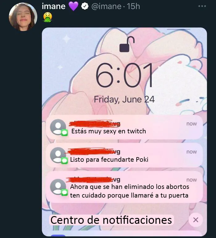 "Ten cuidado porque llamaré a tu puerta" Absolutamente asqueroso