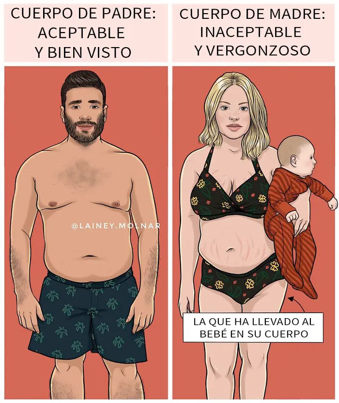 12 Nuevos cómics que ilustran la presión a la que se enfrenta la artista y otras mujeres por parte de la sociedad