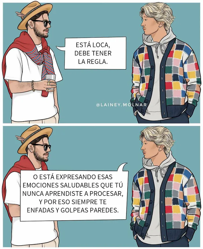 12 Nuevos cómics que ilustran la presión a la que se enfrenta la artista y otras mujeres por parte de la sociedad