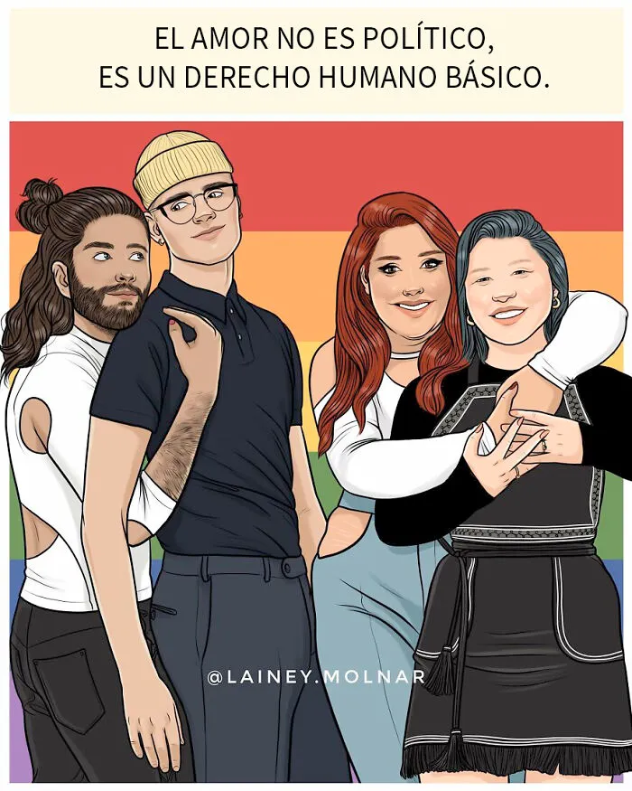 12 Nuevos cómics que ilustran la presión a la que se enfrenta la artista y otras mujeres por parte de la sociedad