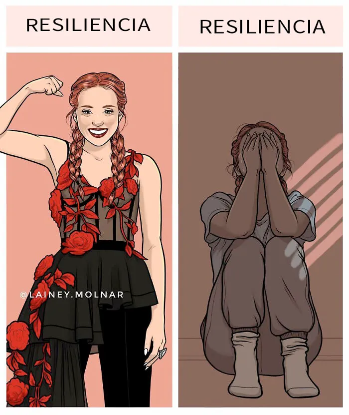 12 Nuevos cómics que ilustran la presión a la que se enfrenta la artista y otras mujeres por parte de la sociedad