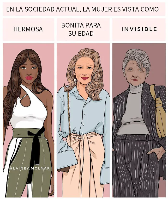 12 Nuevos cómics que ilustran la presión a la que se enfrenta la artista y otras mujeres por parte de la sociedad