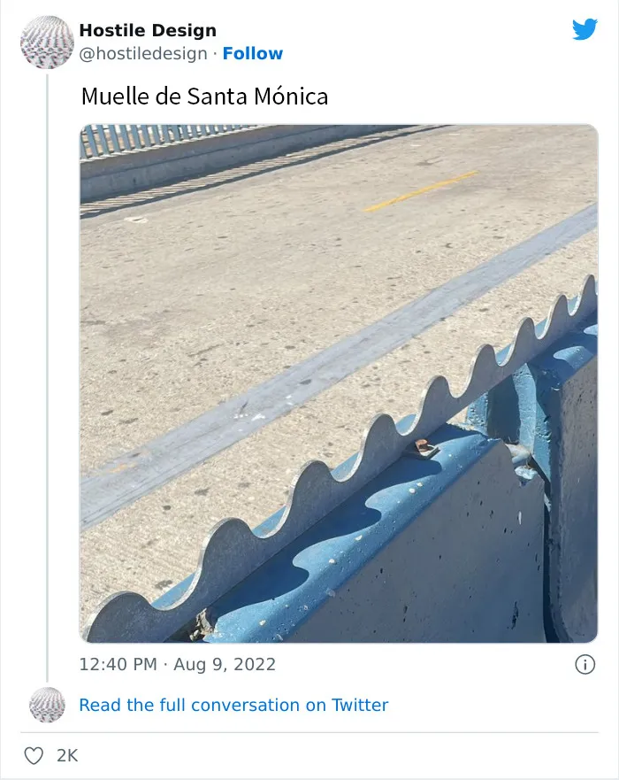 25 Ejemplos tan tristes como exasperantes de diseño hostil contra la humanidad, compartidos en Twitter