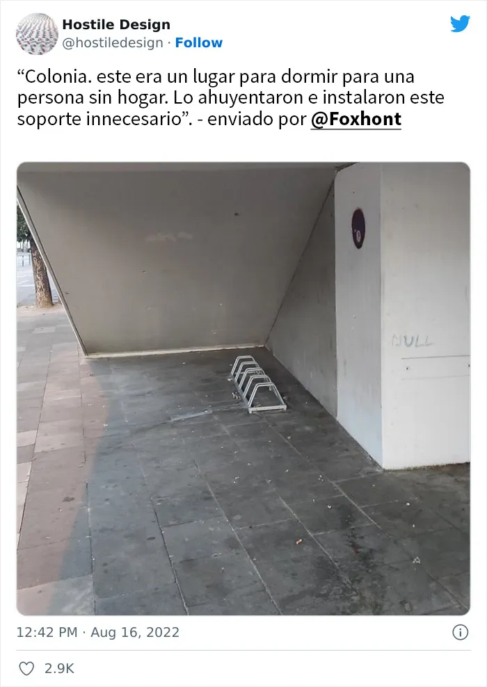 25 Ejemplos tan tristes como exasperantes de diseño hostil contra la humanidad, compartidos en Twitter