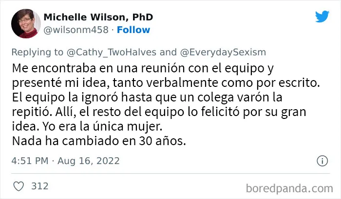 20 Mujeres comparten sus indignantes experiencias con el sexismo cotidiano en el trabajo en este hilo de twitter